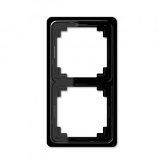 Rāmītis 2-vietīgs, vertikālā un horizontālā montāža, duroplasts, CD PLUS, melns