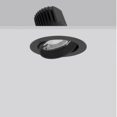 RONDOS maxi, 33 W, 1750 lm, fresh meat, black, on/off Recessed projectors, D 178 H 3 HEL 140, 35°