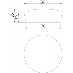 Aizbāžņi PYROPLUG® Peg ø78x70mm, brūns FBA-SN78