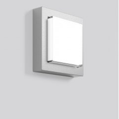 Gaismeklis CADERO quadra, 12 W, 700 lm, 830, silver, on/off Ceiling and wall luminaires, L 257 B 257 H 81, Opal glass