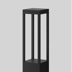 Apgaismes stabiņš BOCARO, 20 W, 1900 lm, 840, anthracite, Phase-cut Bollards, L 156 B 156 H 800, Transparent glass