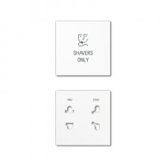 Virsma kontaktligzdai 2-viet, ar simbolu, duroplasts, Serie A, balts