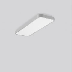 Gaismeklis TRIONA rectangle, 84 W, 10100 lm, 830, silver, smart+free Ceiling and wall luminaires, L 1040 B 350 H 88, Plastic (PMMA) opal