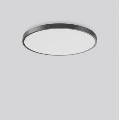 Gaismeklis TRIONA round, 66 W, 8050 lm, 830, anthracite, DALI Ceiling and wall luminaires, D 845 H 88, Plastic (PMMA) prismatic