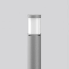 Apgaismes stabiņš MEGA LATERNE F, 10 W, 660 lm, 840, silver, on/off Bollards, D 115 H 1000, Opal glass