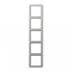 Rāmītis 5-vietīgs, vertikālā un horizontālā montāža, duroplasts, CD 500, gaiši pelēks