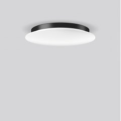 Gaismeklis FLAT SLIM disc, 25...41 W, 2450...4000 lm, 830, 840, anthracite, Sensor Ceiling and wall luminaires, D 480 H 75, Opal glass, HF movement sensor