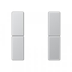 Taustiņs 2-viet, F50, Serie A, alumīnijs