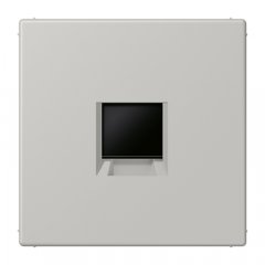 Virsma (ar fiksatoru) modulārai datu rozetei 1-vietīga, UMA-CAT6A, termoplasts lakots, Serie LS, gris clair 31