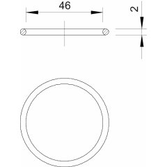 Blīvejuma gredzens o-riņķis M50, NBR