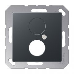 Virsma ar 2 vietām 18,5 mm Ø, termoplasts lakots, Serie A, anthrazit matt