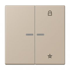 eNet taustiņš unversālais 2-viet, duroplasts, Serie LS, ombre naturelle claire