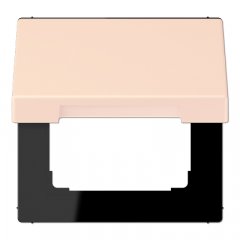 Rozetes vāks ar atsperi, termoplasts krāsots, Serie LS, oranžs pâle