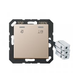 Viesnīcas koridora LED info zīme ar simboliem 24 V, Serie A, šampanieša krāsā