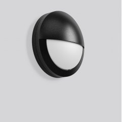 Gaismeklis ROUNDED midi, 10 W, 180 lm, 840, anthracite, on/off Wall luminaires, D 268 H 96, Plastic (PC) opal
