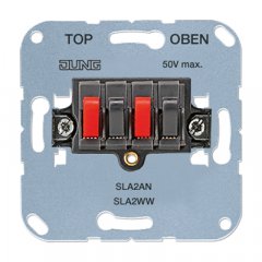 Audio rozete 4-kontakti melns meh. JUNG