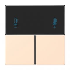 Taustiņs 3-viet, F40 KNX telpas kontrolierim, Serie LS, terre sienne pâle