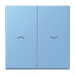 Taustiņs 2-viet žalūziju slēdzim, ar virzienrādītāju, Serie LS, bleu céruléen 59