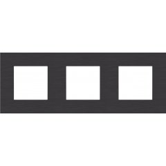 Rāmītis 3-vietīgs, Niko Pure alu black brushed