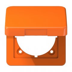 Rozetes vāks ar atsperi, termoplasts, Serie CD, oranžs