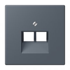 Virsma IAE/UAE-datu rozetei 2 x 8-polig, termoplasts lakots, Serie LS, gris fonce 59