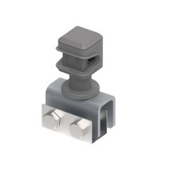 Stāvfalca skava ar plastmasas vadītāja turētāju Ø8 mm StZn/plastmasa 404712