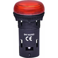 Kompaktā LED spuldze 24V AC/DC - sarkana