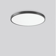 Gaismeklis TRIONA round, 133 W, 12400 lm, 830, anthracite, DALI Ceiling and wall luminaires, D 845 H 88, Plastic (PMMA) opal