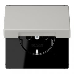 Kontaktligzda SCHUKO, 16 A 250 V ~, ar vāciņu, Serie LS, gris clair 31