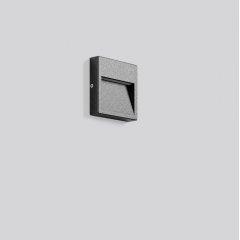 Gaismeklis BRICK mini, 4 W, 55 lm, 830, anthracite, on/off Wall luminaires, L 120 B 120 H 24, Transparent glass