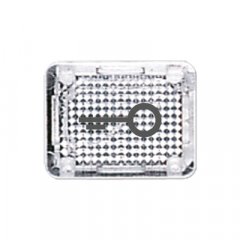 Kupols ar simbolu, caurspīdīgs, kristāldzidrs, durvju simbols