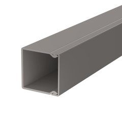 Kabeļu kanāls ar perforēto pamatni 40x40x2000, PVC, akmens pelēks, 7030