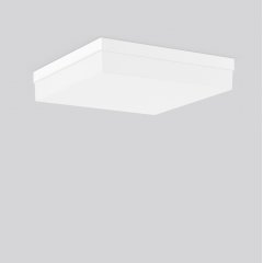 Gaismeklis FLAT QUADRAT, 54 W, 3500 lm, 830, white, DALI Ceiling and wall luminaires, L 470 B 470 H 100, Plastic (PMMA) opal