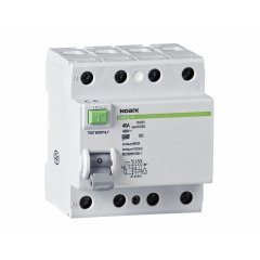 Atlikušās strāvas jaudas slēdzis Ex9CL-100 4P 80A 300mA S