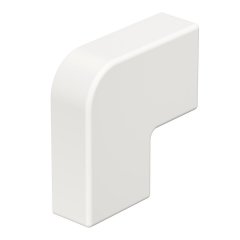 Plakana stūra vāks 10x20mm, PVC, dzidri balts, 9010