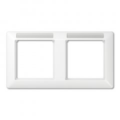 Rāmītis 2-vietīgs, horizontāla montāža, termoplasts, AS 500, balts