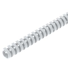 Rievots kabeļu kanāls VF flex 20 mm 9010, PP, dzidri balts, 9010 VF 20 rws