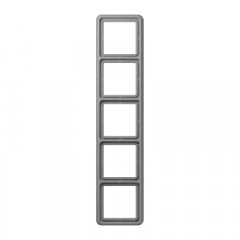 Rāmītis 5-vietīgs, vertikālā un horizontālā montāža, duroplasts, CD 500, pelēks