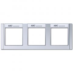 Rāmītis 3-vietīgs, marķējams, horizontāla montāža, A 500, alumīnija