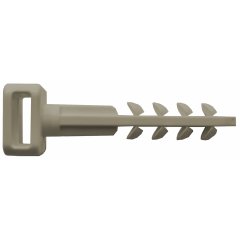 Saitīšu dībelis, saites platums-10mm pelēks BP DN 6x40/100p