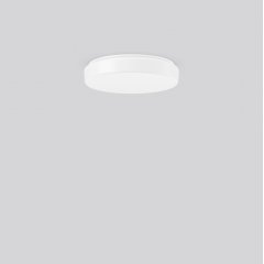 Gaismeklis FLAT POLYMERO KREIS SLIM, 12 W, 1300 lm, 830, white, on/off Ceiling and wall luminaires, D 300 H 65, Plastic (PC) opal, HF movement sensor