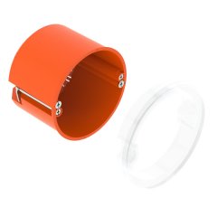 Ierīču kārba HW CEE/PERILEX ar blīvgredzenu Ø74mm, H61mm, PP, oranžs HG 61-AD-IP