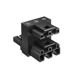 Sadalītāja bloks 3-polu, 1E-2A, WINSTA 51x30x33, PA, melns VB2-WIN 3P