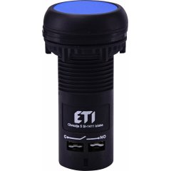 Spiedpoga iegremdējama ar blokkontaktu - zila - 1 NO