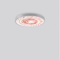 Gaismeklis TRIONA round, 61 W, 4600 lm, 827-865, silver, smart+free Ceiling and wall luminaires, D 681 H 88, Pattern grid glass