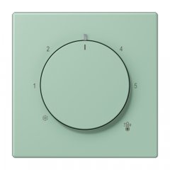 Centrālplate termostatam, termoplasts lakots, Serie LS, vert anglais clair