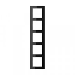 Stikla rāmītis 5-vietīgs, vertikālā un horizontālā montāža, A CREATION, melns