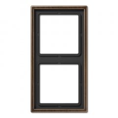 Rāmītis 2-vietīgs, vertikālā un horizontālā montāža, misiņš LS 990, Messing antik