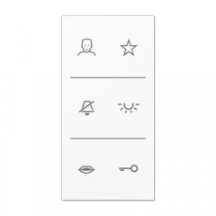 Virsma ar simboliem Video, F50, Serie LS, balts