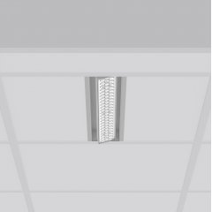 TX-MOVE, 16...31 W, 1950...3500 lm, 927, silver, on/off Recessed projectors, L 597 B 116 H 39, 30°